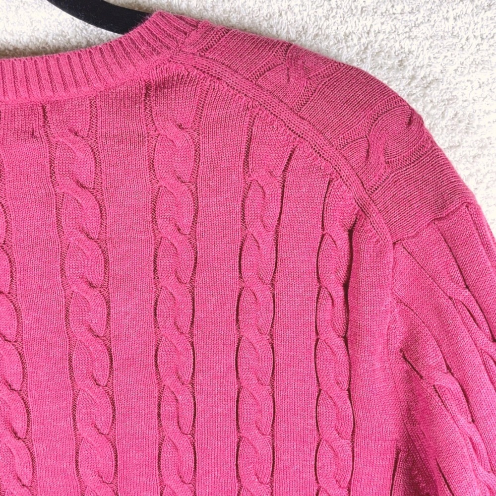 brooks brothers cable knit supima cotton sweater mens XXL crewneck old money - Picture 6 of 9